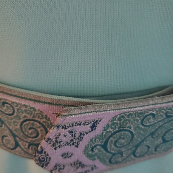 Vintage Tasheen Belted Palazzo Pants Jumpsuit and matching jacket - Picture 4 of 5